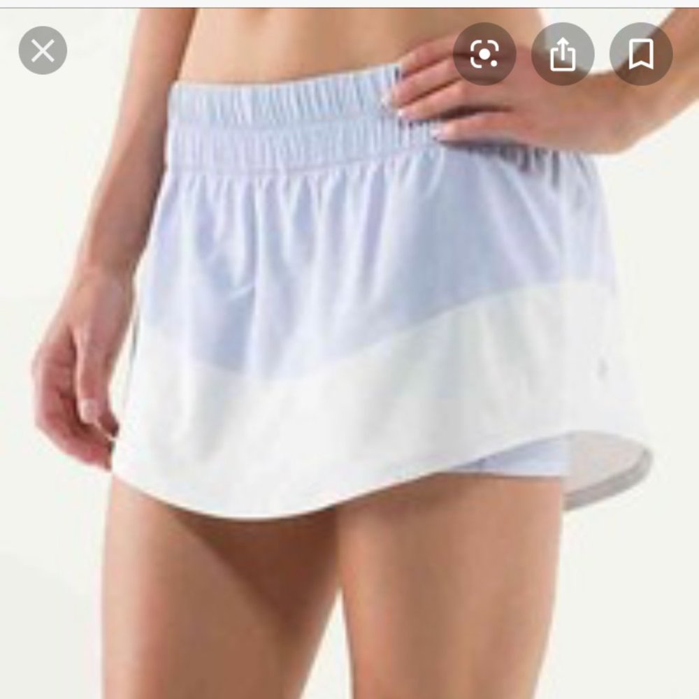 Lululemon Run: Breeze By skirt sz 8 Cool Breeze